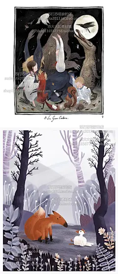 286张西班牙CG插画大师julia图片欧美风儿童插画儿插参考动画人物-淘宝网
