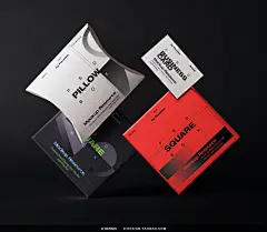 时尚质感品牌VI礼盒名片文创产品包装设计ps样机素材展示效果图