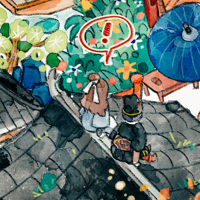 江南百景图 周年贺图_道道维__插画师作...