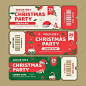 christmas party ticket template collection vector christmas tickets merry christmas chri