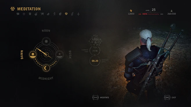 witcher wiedzmin game UI card HUD gwint Gwent animation Interface (25 ...