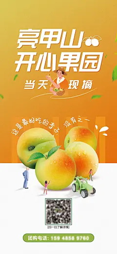 卖水果李子海报-设计素材-shejisc.cn