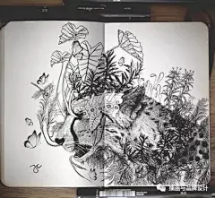 手绘丨大神的速写本来啦！魔性的涂鸦艺术充满了想象力