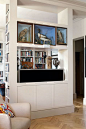 如何隐藏电视 - 电视存储设计理念（<a href="http://houseandgarden.co.uk" rel="nofollow" target="_blank"> houseandgarden.co.uk </A>）