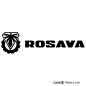rosava图案英文字母LOGO设计图片
