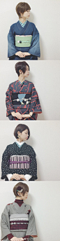 instagram上一位叫naru的日本妹纸的每日穿搭，以和服为基础，融入了很多现代的时尚元素，打破沉闷与古板，多了几份俏皮与帅气。毫无违和感的美！ ​​​​