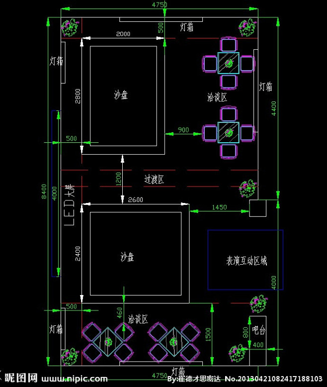 展厅布展平面 cad 会展设计 会展中心...