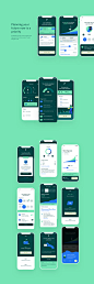 UI kit inspiration for finance app. Build for investment, saving goal, saving rules, mobile app.