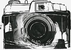 黑色手绘相机免抠素材_新图网 https://ixintu.com 手绘相机 相机 黑色相机