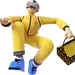 3d c4d 外卖员 跑腿 