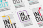 Identity for IN+OUT, out-of-home advertising company : Corporate identity and a system of visual identifiers for noncommercial Association IN+OUT, that unites Russian out-of-home advertising industry professionals.