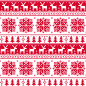 红色圣诞针织图案背景矢量素材_矢量背景_懒人图库