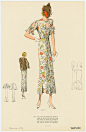20世纪30年代流行的女装款式和纸样|微刊 - 悦读喜欢
