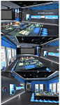 化工厂展厅含精细厂区沙盘科技展馆3D模型