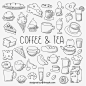 icon 美食食物线性图标符号 AI PSD矢量图库 广告 菜单设计素材-淘宝网
