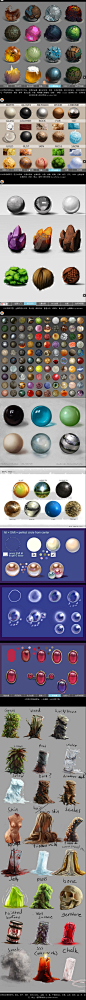 上百种非常精美的材质球绘画 - cgwall游戏原画