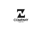 ZN logo minimalist logo logo initial letter n letter z