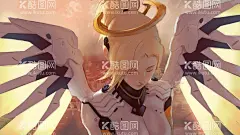 守望先锋   天使  - 源文件下载【酷图网】手机动漫,壁纸,卡通人物,守望先锋,天使,壁纸桌面,