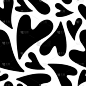 Heart drawing. Love seamless background. Handdrawn