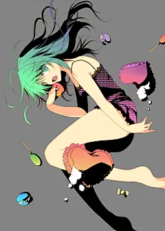 初音高清壁纸、初音、V家、二次元、动漫、pixiv、少女、漫画、插画
