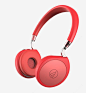 红色耳机电子产品背景图高清素材 元素 页面网页 平面电商 创意素材