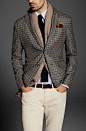 FANTASY CHECK BLAZER LOOK by Massimo Dutti
