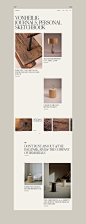 3D art direction  branding  editorial furniture shop typography   UI ux Website