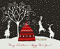 Christmas_illustration_of_rabbits_and_gift_bag_63210412