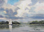 Gliding over the Bay by Poppy Balser Watercolor ~ 10 x 14  $550  Available for purchase here:  http://poppybalser.com/workszoom/1672786