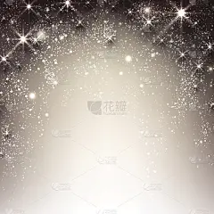 冬天星星圣诞背景。
