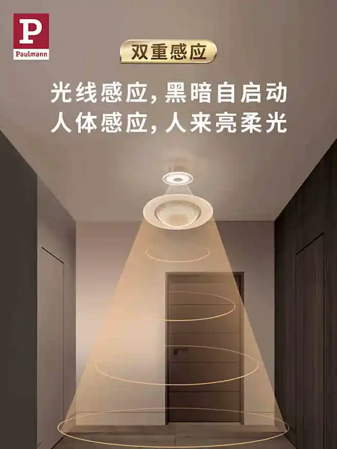 德国柏曼人体感应筒灯led 明装玄关吊顶过道走廊阳台灯防水户外灯-tmall.com天猫-花瓣网