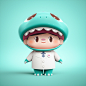 blind box dentist Dinosaur doctor IP Mascot toy toothbrush toothpaste tyrannosaurus