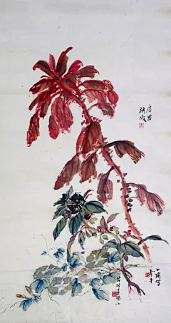 孔小瑜族名宪英，以字行，出身慈溪。祖籍曲阜，（1899-1984）。幼承家学，毕业从事国画艺术六十余年，晚年任职安徽艺术学校教授，安徽画院副院长，省人大代表。历任上海文艺书画院画师、安徽艺术学校教师、安徽书画院副院长、中国美术家协擅长花卉博古，在其父亲基础上更追求形象逼真，笔意松动逸格，三四十年代已独步画坛。并刻苦练就了强记默写的本领，从三代青铜器外，广涉人物、翎毛、走兽、鱼虫手到形俱，呼之欲出，无所不精，其出众的表现力人称任佰年后第一人，为海上画派代表之一，代表作有岁朝图、四季平安、国运鼎盛等。会安徽分