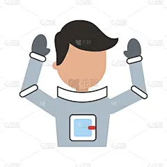 宇航员漫画人物图标