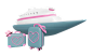 Cruise Travel  3D Icon