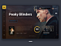 UI Cinematic Design Peaky Blinders ux web branding minimal ui design