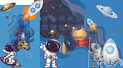 航天员宝宝宴幼儿园美陈开学 【酷图网】航天员宝宝宴,幼儿园美陈,开学,太空宝宝宴,飞船,太空美陈,开学美陈