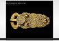 Gold belt buckle from the ship burial at Sutton Hoo - Google Cultural Institute