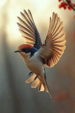 燕子南飞鸟类摄影