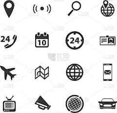 定位图标素材-定位图标模板图片_花瓣素材