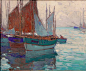 "French Fishing Boats," Edgar Payne: 