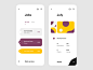 Freelance App — Job List View & Monthly Insights sandro tavartkiladze tavdro ndro minimal clean ui app mobile apple interface minimalism white ux grid inspiration design web blue website