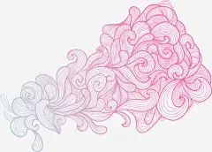 淡粉色线描图案高清素材 图案 淡粉 线描 免抠png 设计图片 免费下载
