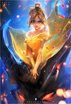 【插画师作品】第85期：美国92后插画师 Ross Tran 的女性插画作品 （竟然有古风）