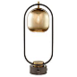 Taking its inspiration from vintage camping lanterns, the Hanging Glass Dome Table Lamp from Pacific Coast Lighting is a new twist on antique style. Featuring a USB port to charge your electronics, this gorgeous lamp is a unique addition to your space.
