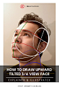 其中包括图片：How To Draw Upward Tilted 3/4 View Face