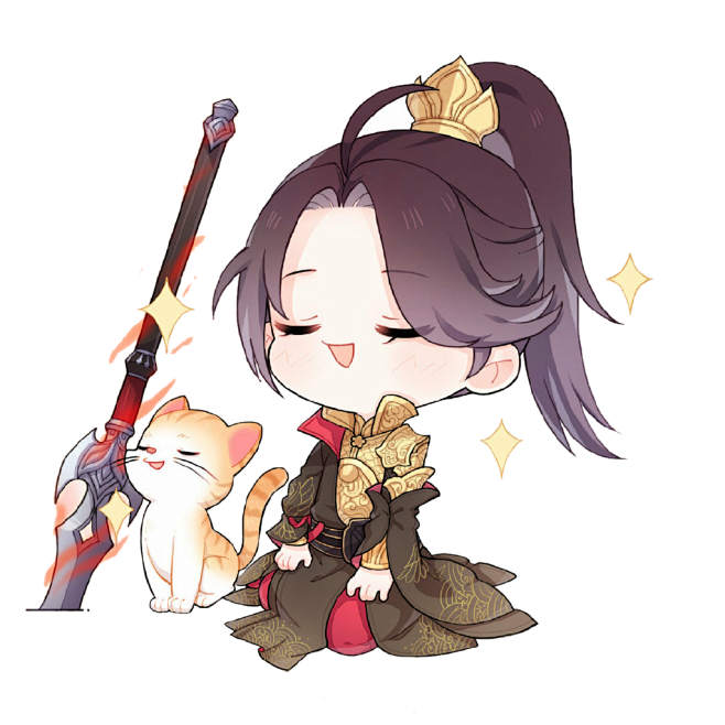 q版古风人物男皆抠图练习