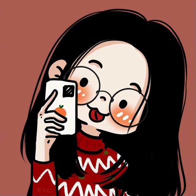 可可爱爱的插画头像女生头像​​​