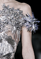 crystal dress, futuristic fashion: 