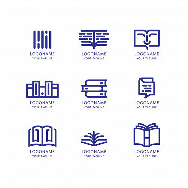 书本，书籍图标logo标志矢量图素材